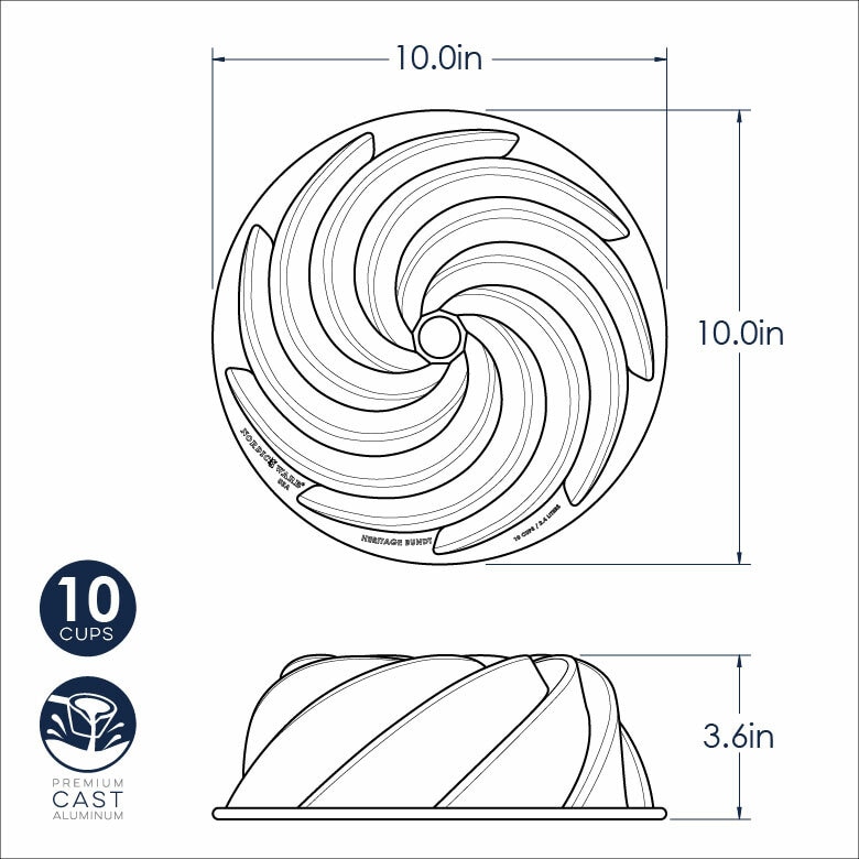 Nordic Ware Heritage Bundt Pan 2.36L - Image 8