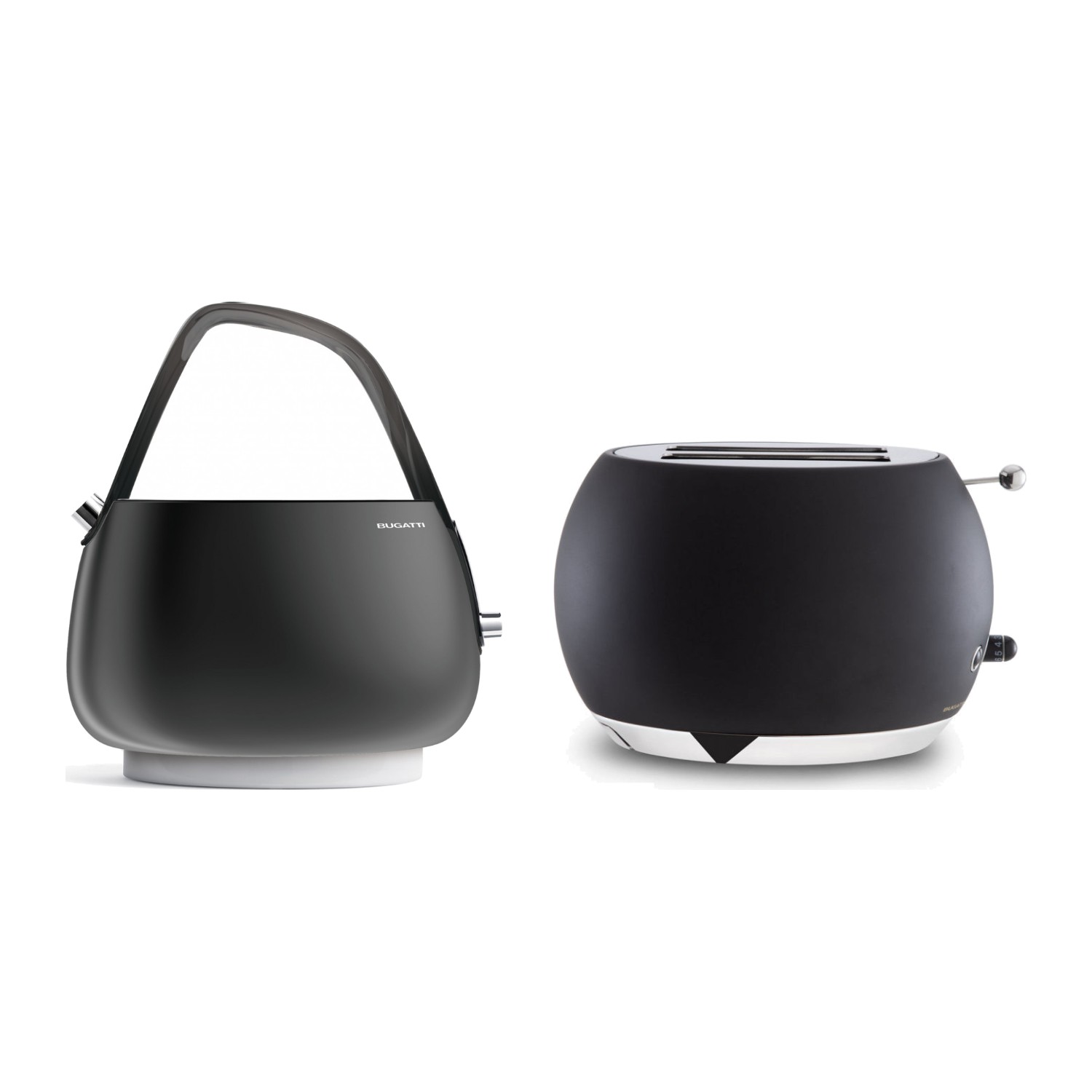 Bugatti Jacqueline & Romeo Kettle & Toaster Set Black