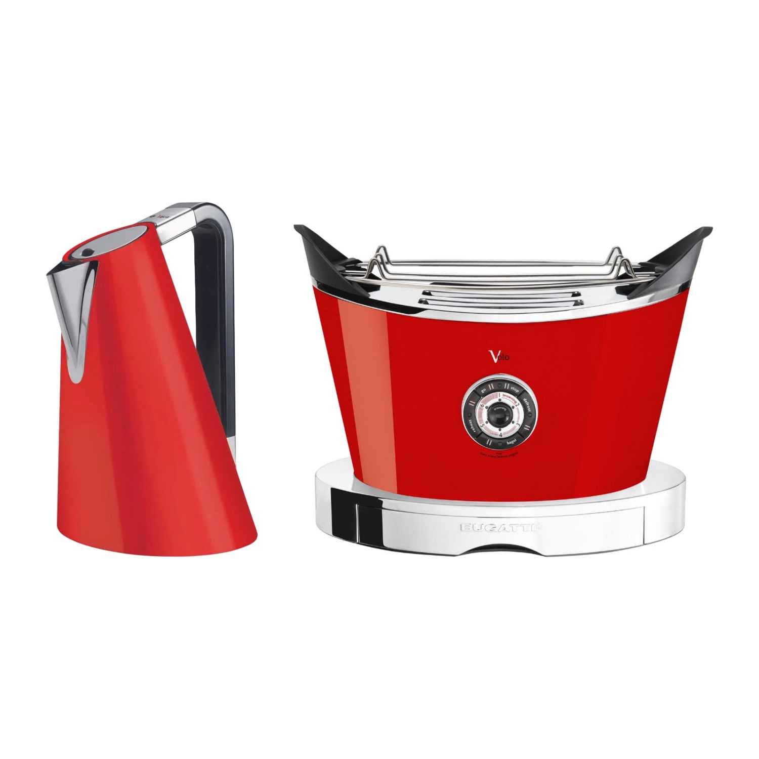 Bugatti Vera Easy & Volo Kettle & Toaster Set Red